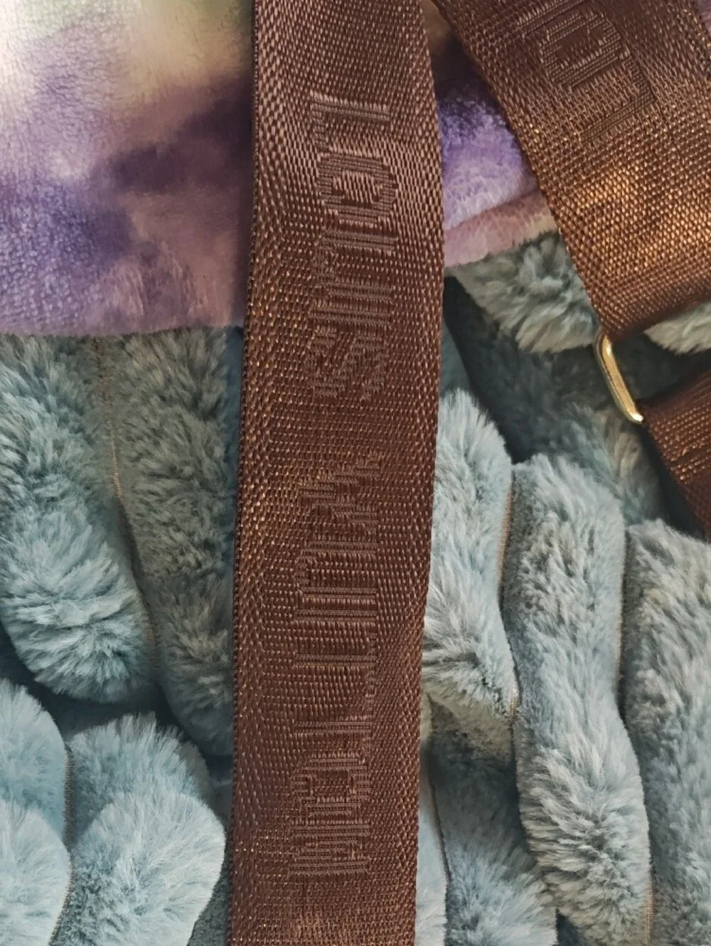 Louis Vuitton Brown Monogram Crossbody with Pink Trim